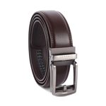 HAMMONDS FLYCATCHER Genuine Leather Belt for Men - Perfect for Formal and Casual Wear - Adjustable Waistband up to 46 Inches - Autolock Belt for Formal and Casual Wear - Blazing Brown