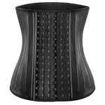 ECOWALSON Waist Trainer for Women Corset Cincher Body Shaper with Steel Bones and Extender