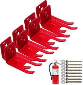 8 Pack Universal Fire Extinguisher Bracket, Fire Extinguisher Mounts & Brackets is Modified to Fit a Wide Range of Extinguishers from 5 to 13 lbs, Holder for Dry Chemical and Water Extinguishers.