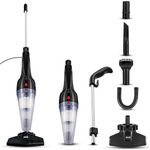 WOSCHER 908K Vacuum Cleaner for Home Use with Stick & Floor Brush |800 Watts |17000 PA Suction Power |Vacuum Cleaner for Sofa & Multi Purpose,Home & Car Cleaning |1 LTR Capacity |2 Year Warranty, Grey