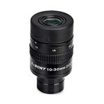 SVBONY SV170 Telescope Eyepiece, Zoom Eyepiece, 1.25 inch 10mm to 30mm Zoom FMC 5 Element 3 Group for Telescope