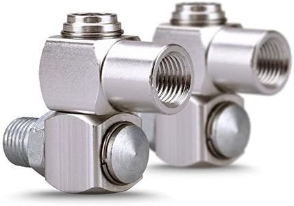 WYNNsky 1/4" NPT 360 Degree Swivel Air Hose Connector, 1/4 Inch Industrial Swivel Air Fittings