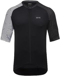 GORE WEAR mens C5 cycling jerseys, Black/White, Medium US