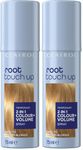 Clairol root touch up color + volume 2 in 1 spray dark to medium blonde, 75ml (Pack of 2)
