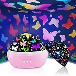 Gifts Toys for 2-6 Year Old Girls, 16 Colors Butterfly Night Light Decorations Kids Toddler Toys, Birthday Easter for 3 4 5 6 7 Year Old Girl Girls, Stocking Stuffers for Kids Age 3-12