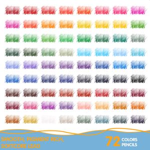 Melifluo 72-Color Pencil Set – Artist Quality Coloring Pencils