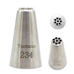 Tumtanm 234 Nozzle Grass Piping Tip, Large Seamless Stainless Steel Icing Piping Nozzle Tip #234