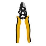 stedi Three Hole Fiber Optic Stripper, High Precision, Not Hurt Wire Core Wire Stripper Cutter Tool, Multi-Function Cutting Pliers with Labor-Saving Spring, 6.3- Inch, Yellow