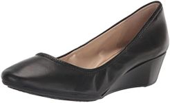 Cole Haan Women's Sloane Wedge Pump, Black Leather, 7