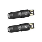 OLIGHT IMINI 2 Keychain Light 50 Lumens EDC Rechargeable Mini Torch, Magnetic Base Lamp with Integrated USB Plug, High Performance Compact LED Flashlight for Daily Carry (Black 2-Pack)