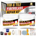 Bath Tub Repair Kit, Fiberglass Tile and Shower Repair Kit Porcelain Repair Kit, Bathtub Repair Kit Repair Chips Dents Cracks Scratches from Ceramic, Marble, Quartz, Resin, Acrylic