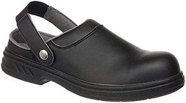 Portwest Steelite Safety Clog, Black, 34 Size