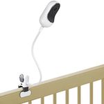 Akoemxeeo Baby Monitor Holder Compatible with Owlet, Motorola and Other Baby Monitor Camera with 1/4 Threaded Hole, Universal Baby Monitor Stand, Flexible Baby Camera Holder for Cot, No Drilling