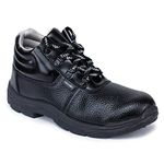 Liberty Freedom VIJYATA-2A Safety Shoes for Men's with PU Insole | Comfortable for All Weather | Shock Absorber| Black- 8