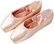 ZHENSI Ballet Pointe Shoes with Toe