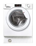 Hoover HBWS 49D1W4-80 Integrated Washing Machine, 9kg Load, 1400RPM, White - B Rated