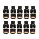 Print Star Black Gold Toner powder Universal Compatibility for HP Cartridge Printers Compatible Model 12A / 15A / 49A / 53A / 05A / 80A / 55A / 42A / 51A / 96A / 16A / 82X / 43X (120 Gram) (Pack of 10)