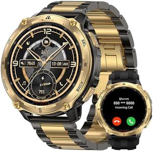 KOSPET Tank T4 Special Edition Smart Watch for Men, 1.43" AMOLED Rugged Watch with GPS Offline Maps, 10ATM Waterproof Freediving, 50-Day Battery, Bluetooth Calls, Heart Rate for Android iOS (2 Bands)