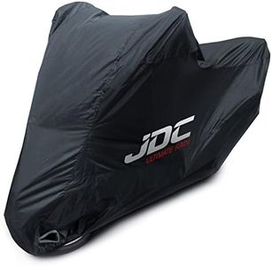 JDC Motorcycle 100% Waterproof Cover - Ultimate RAIN (Heavy Duty, Soft Lining, Heat Resistant Panels, Taped Seams) - L