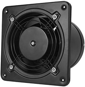 Hon&Guan Ventola Aspirazione 150mm Silenziosa Ventilatore di Estrazione Metallo Nero per Garage, Attico, Bagno,Cappa Cucina