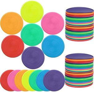 Vinsot 28 Pcs Flying Discs Bulk Flying Discs for Kids Soft Rubber Flyer Disk Outdoor for Children Adults Dogs for Sports Party Favors, 7 Colors