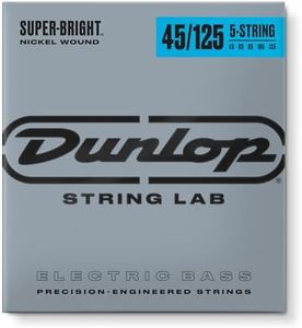 Jim Dunlop DBSBN45125 Super Bright Nickel Wound 5 45-125 Bass Strings (38420452531)