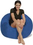 Chill Sack Memory Foam Bean Bag Chair, 3-Feet, Royal Blue Micro Suede