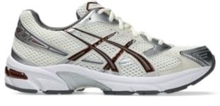 Asics Women's GEL-1130 Sportstyle Shoes, 7.5, Cream/Reddish Brown