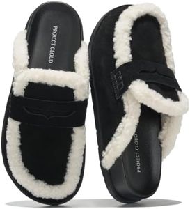 Project Cloud 100% Genuine Leather Slip-On Womens Clogs Mules for Women