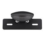 Motorcycle Tail License Plate Light, Motorbike LED Brake Stop Rear Tail Light Lamp for Har_ley Cafe Racer Hon_da Ka-wasa_ki Suzu_ki bobber Chop-pers(Smoke)