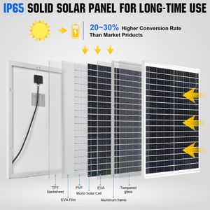 ECO-WORTHY 25W 12V Solar Panel Kit – Off-Grid Power Charger
