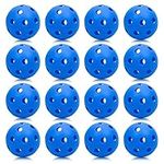 16 Pack Plastic Training Baseballs, Plastic Batting Baseballs Practice Training Balls Hollow Softball Lightweight Plastic Softballs for Hitting Indoor Outdoor (2.83 Inch, Blue)