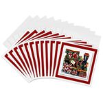 3dRose Christmas Train - Greeting Cards, 6 x 6 inches, set of 12 (gc_26680_2)