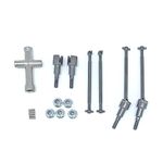 KingVal Replacement Metal Front and Rear Drvie Shaft Kit Combo RC Spare Parts Compatible with JJRC Q117-A Q117-B Q117-C Q117-D RC Car