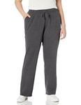 Amazon Essentials Women's Fleece Straight-Leg Jogging Bottoms (Available in Plus Size), Charcoal Heather, M