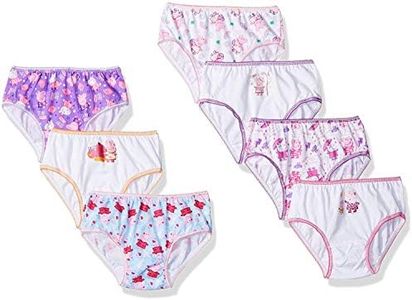 Peppa Pig Girls 100% Combed Cotton In Sizes 2/3t, 4t, 4, 6 And 8 Underwear, 7-pack, 6 US