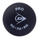 DUNLOP 700108A Squash Ball, Size Standard (Black)