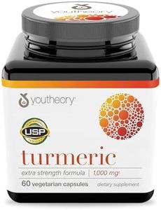 Youtheory Turmeric Extra Strength with Black Pepper (BioPerine) 60 Count (1 Bottle)