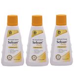 Selsun Daily Anti Dandruff Shampoo, Clears away dandruff flakes, Relieves from dandruff related itching, Conditions hair (Pack of 3, 60ml each)