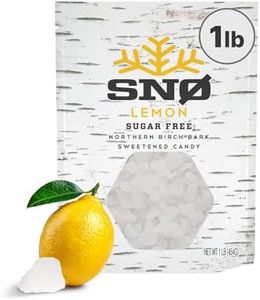 SNØ Lemon Xylitol Candy Chips | Oral Health Support | Pure Birch Xylitol | Sugar-Free, Low-Carb, Diabetic-Friendly | Vegan, Non-GMO, Gluten-Free, Kosher, Keto-friendly (1 LB Bag)