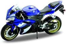 Welly Die Cast Motorcycle Blue Yamaha 2008 YZF-R1, 1:18 Scale