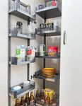 DBR Kitchen Glass Finished Pantry Storage Tall Unit (12 Basket 450 MM)