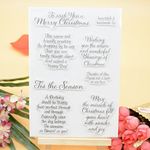 WooYangFun Joyful Home 1pc Wish you a Merry Christmas Rubber Clear Stamp for Card Making Decoration and Scrapbooking