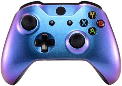 eXtremeRate Purple Blue Chameleon Front Housing Shell Faceplate for Xbox One X & One S Controller