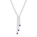 GIVA 925 Sterling Silver Blue Lariat Necklace | Gift for Women & Girls | Authenticity Certificate & 925 Stamp | 6-Month Warranty