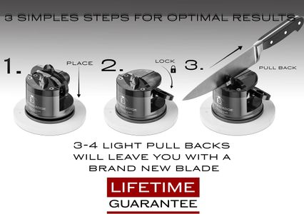 Diamond Edge Knife Sharpener – Black, Precision Blade Honer
