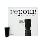 Repour Wine Saver - Wine Preserver and Stopper - Removes Harmful Oxygen from your Wine Simply and Effectively - Indigo Black (72 Pack)