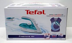 Tefal FV6520 Freemove Air Wireless Steam Iron | 2400 W | 25 g/min Continuous Steam | 115 g/min Steam Boost | Wireless Technology | Automatic Shut-Off | Turquoise/White