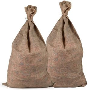 2 Piezas Saco de yute grande, saco de patatas, protección contra heladas para plantas y plantas, saco de jardín de invierno, saco de yute multifuncional, resistente