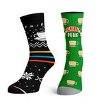 Friends Central Perk Coffee 2 Pack Crew Socks